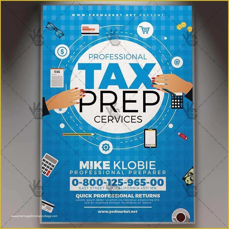 Tax Flyer Templates Free Of Tax Preparer Flyer Business Psd Template