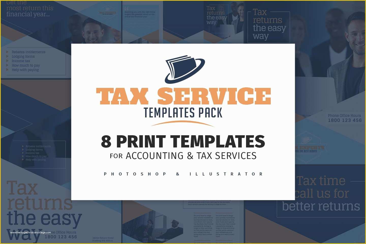 Tax Flyer Templates Free Of Tax Service Templates Pack Flyer Templates Creative Market