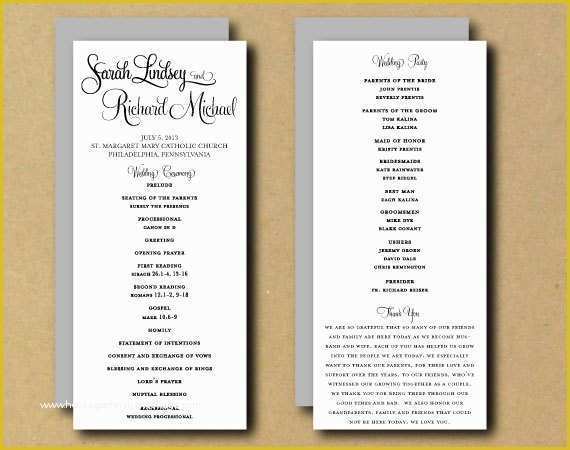 Tea Length Wedding Programs Templates Free Of Sale Printable Wedding Program Template Whimsical