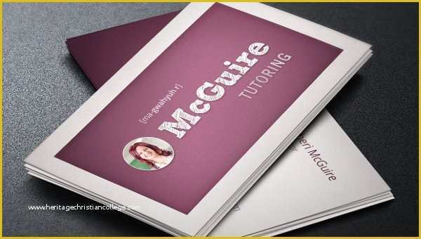 Teacher Business Cards Templates Free Of 21 Teacher Business Card Templates Free & Premium Download