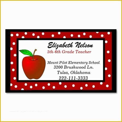 Teacher Business Cards Templates Free Of Best 25 Teacher Business Cards Ideas On Pinterest