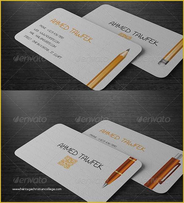 Teacher Business Cards Templates Free Of Business Cards for Teachers 51 Free Psd format Download