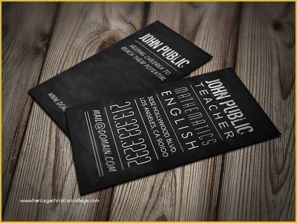 Teacher Business Cards Templates Free Of Business Cards for Teachers 51 Free Psd format Download