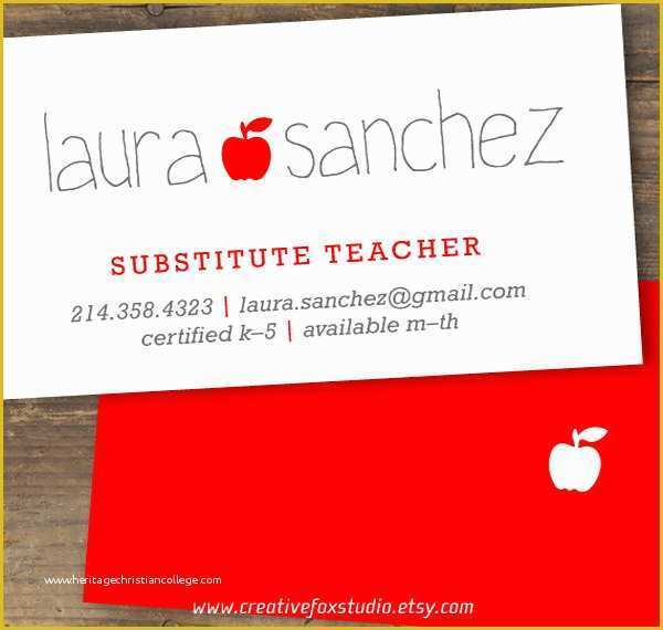 Teacher Business Cards Templates Free Of Business Cards for Teachers 51 Free Psd format Download