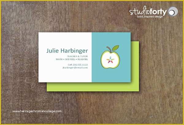 Teacher Business Cards Templates Free Of Business Cards for Teachers 51 Free Psd format Download