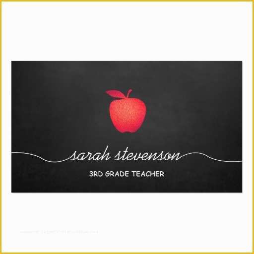 Teacher Business Cards Templates Free Of Teacher Business Card Templates