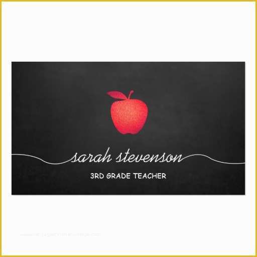 Teacher Business Cards Templates Free Of Teacher Business Card Templates