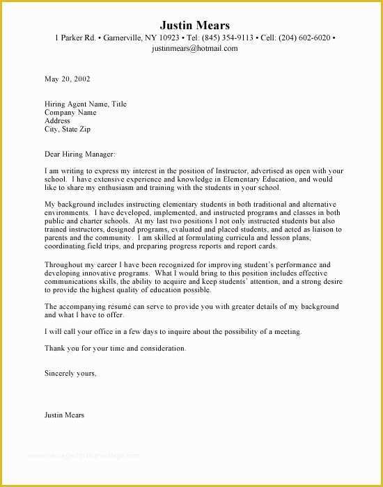Teacher Cover Letter Template Free Of 25 Best Ideas About Sample Of Cover Letter On Pinterest