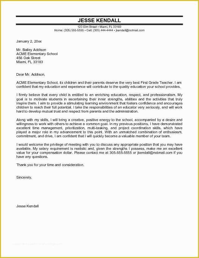 Teacher Cover Letter Template Free Of Best 25 Cover Letter Teacher Ideas On Pinterest