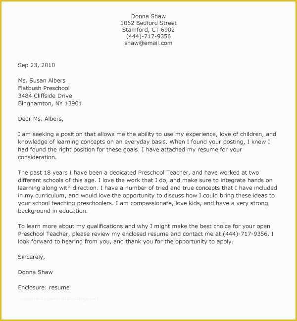 Teacher Cover Letter Template Free Of Cover Letter Template for Resume for Teachers