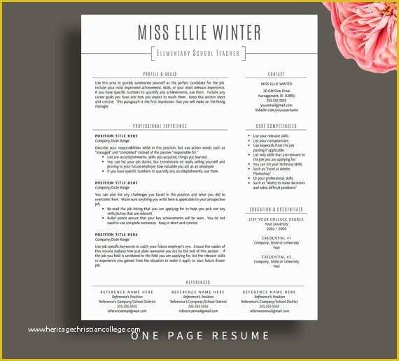 Teacher Resume Template Free Of Best 25 Teacher Resume Template Ideas On Pinterest