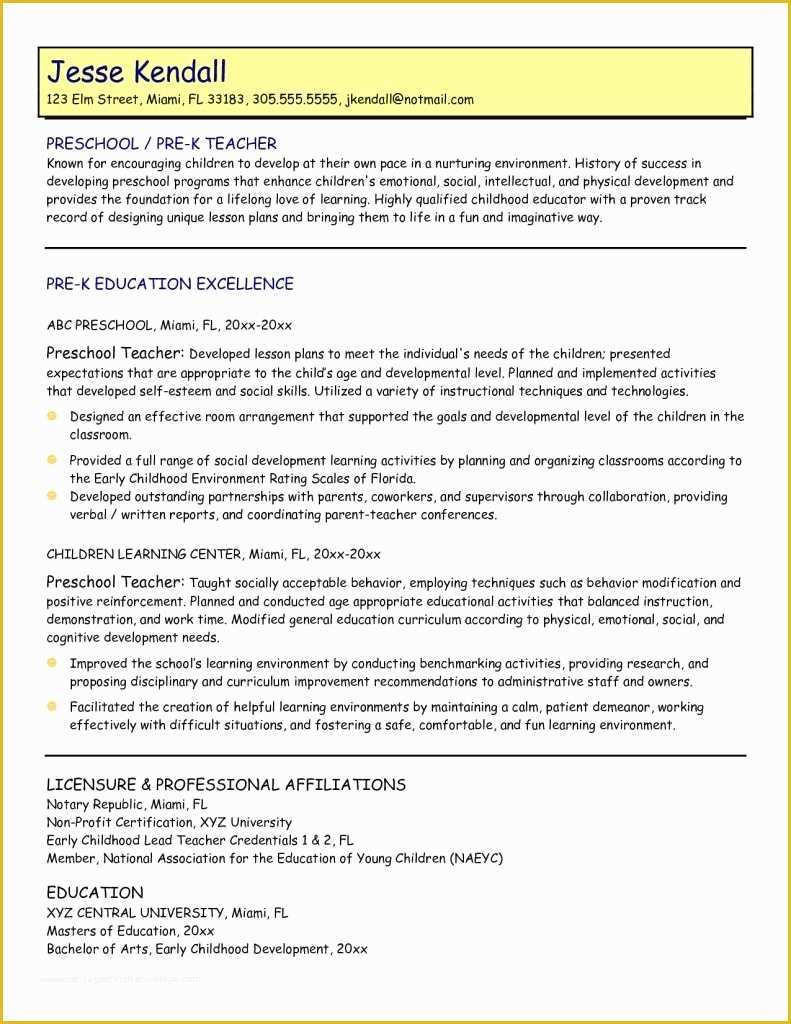 Teacher Resume Template Free Of Pin by Penny Reese Stallard On Practicum