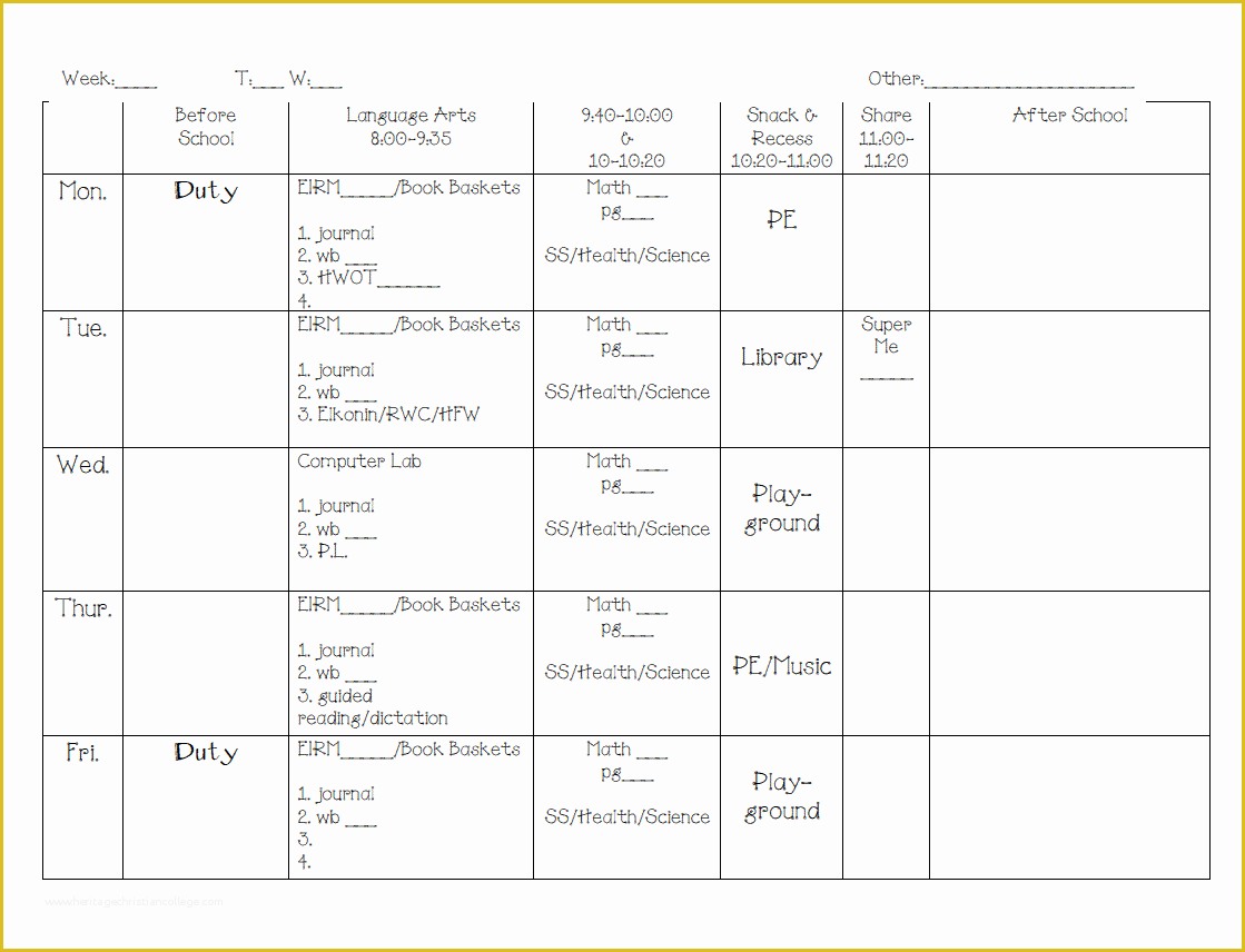 Teacher Schedule Template Free Of Agenda Template Word Example Mughals