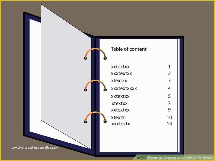 Teaching Portfolio Template Free Of 4 Ways to Create A Teacher Portfolio Wikihow