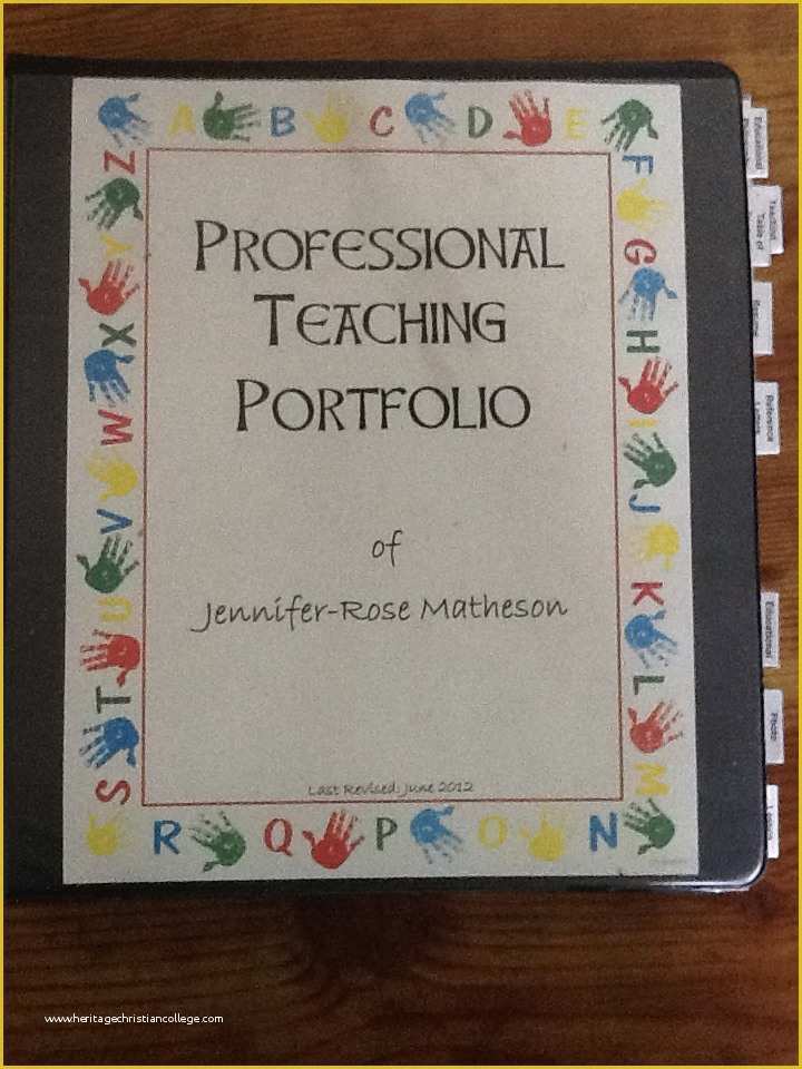 Teacher Portfolio Template Free Download
