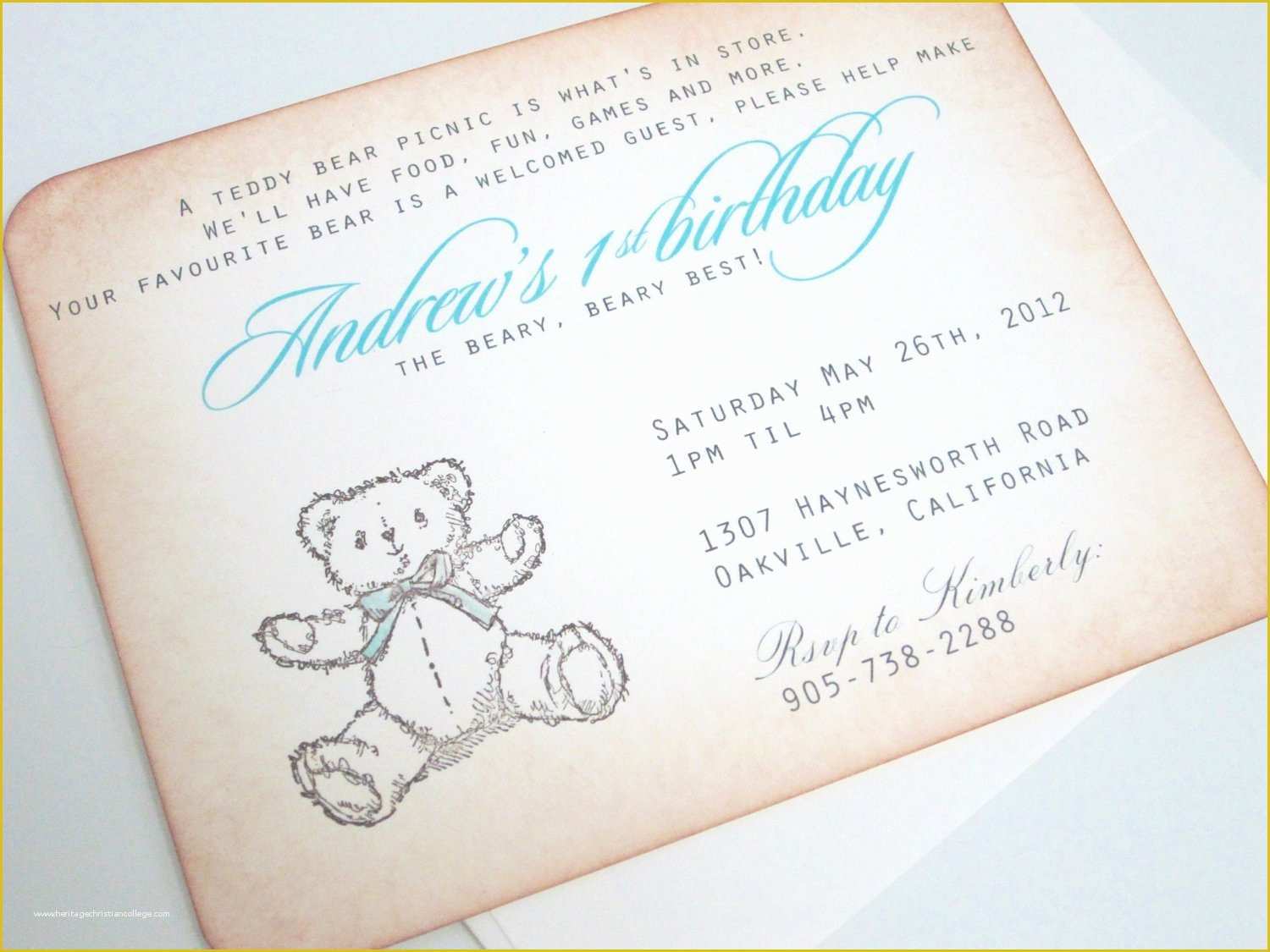 Teddy Bear Baby Shower Invitations Templates Free Of Baby Shower Invitation Teddy Bear Picnic with by Anistadesigns