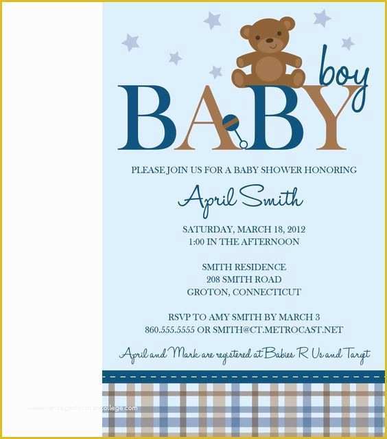 Teddy Bear Baby Shower Invitations Templates Free Of Pinterest • the World’s Catalog Of Ideas