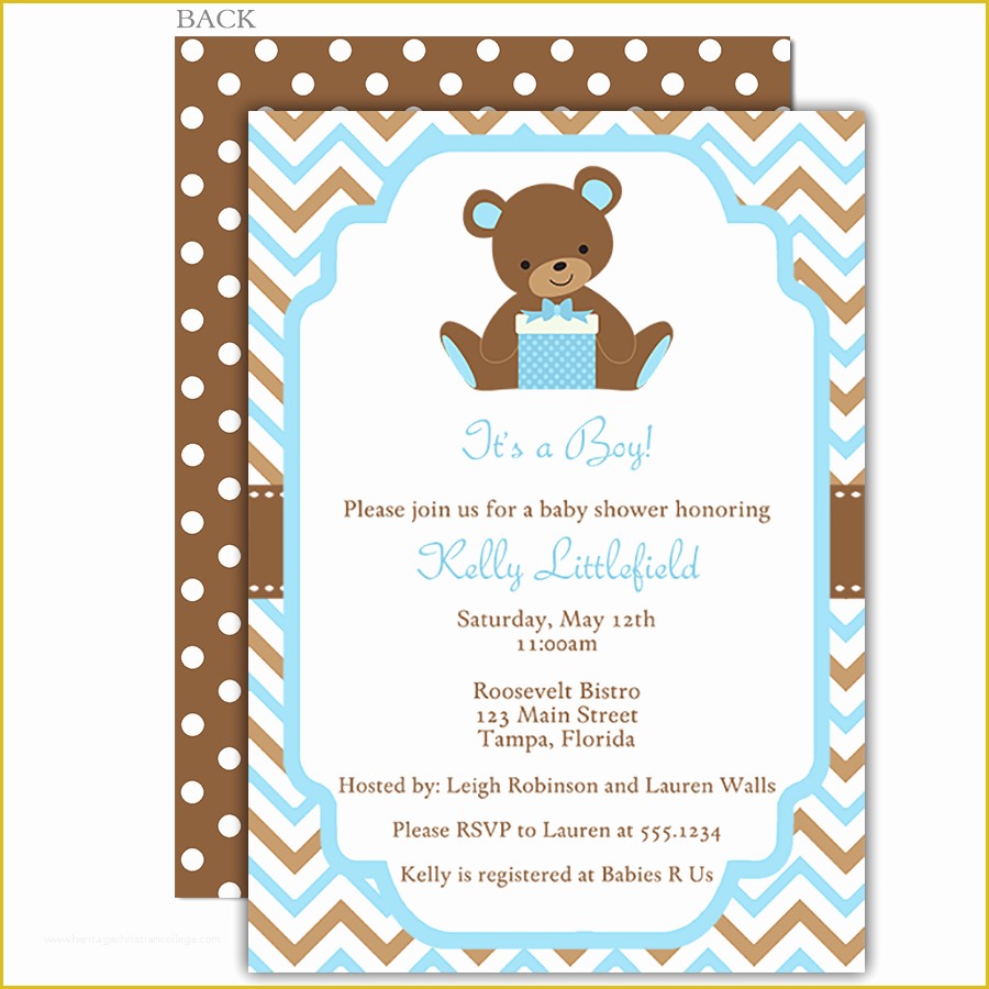 Teddy Bear Baby Shower Invitations Templates Free Of Teddy Bear Baby Shower Invitations Teddy Bear Baby Shower