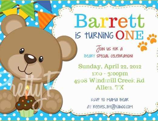 Teddy Bear Baby Shower Invitations Templates Free Of Teddy Bear Invitation Birthday Shower U by
