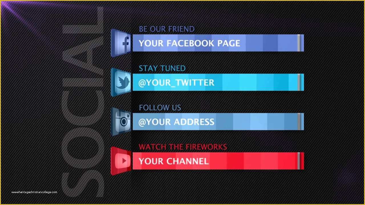 Template Bumper after Effect Free Of social Media after Effects Template