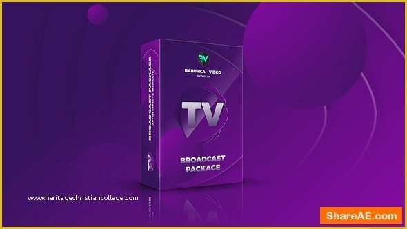 Template Bumper after Effect Free Of Videohive Broadcast Package Colored Tv Free after