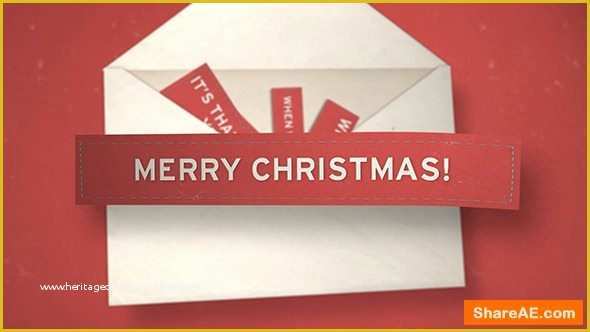 Template Bumper after Effect Free Of Videohive Christmas Envelope Free after Effects