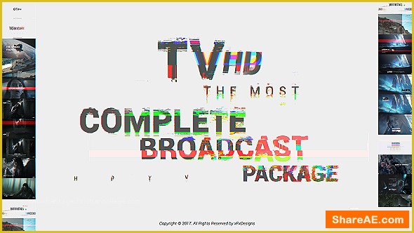 Template Bumper after Effect Free Of Videohive Glitch Tv Plete Broadcast Graphics Package