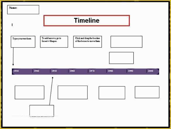 Template Editor Free Of 6 Timeline Templates for Students Doc Pdf
