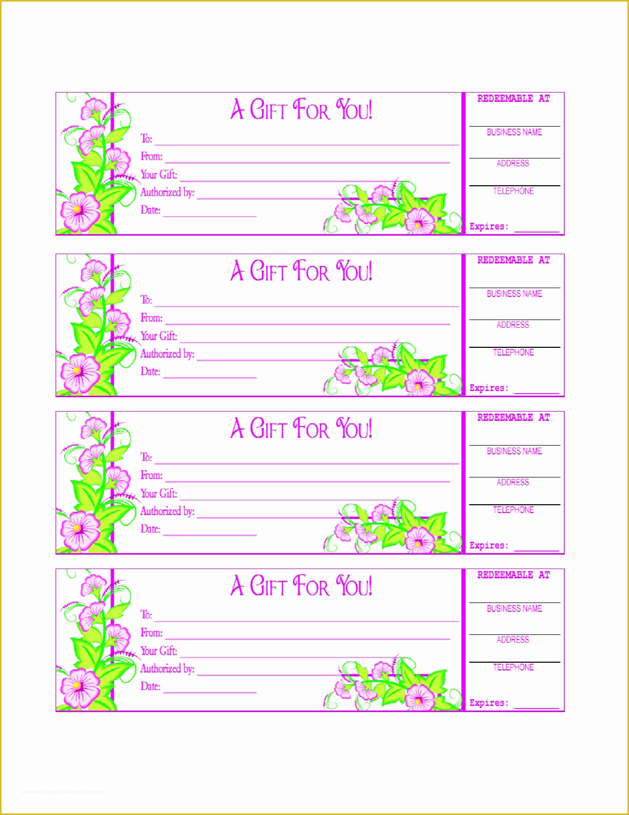 Template Editor Free Of Free Gift Certificate Template Edit Fill Sign Line