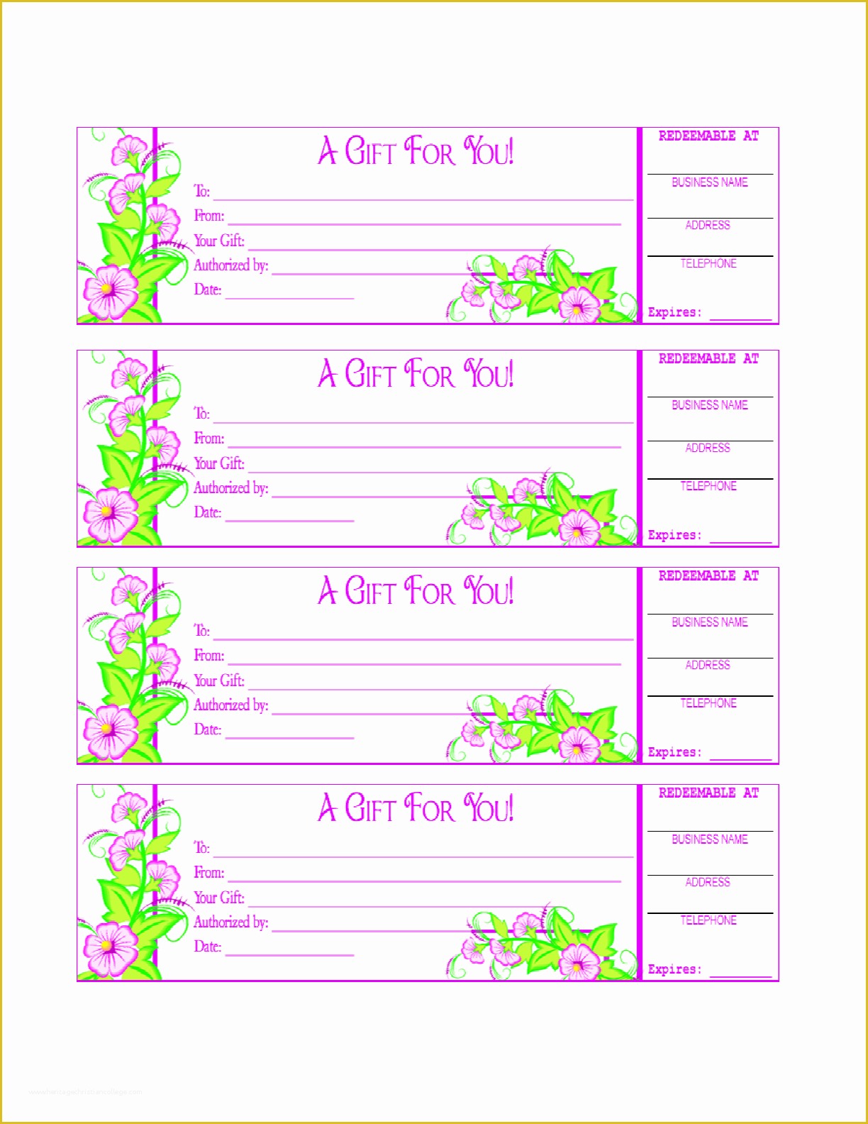 Template Editor Free Of Free Gift Certificate Template Edit Fill Sign Line