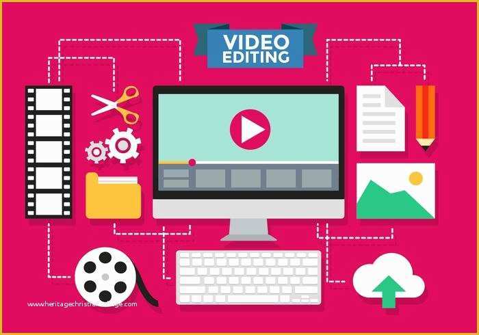 Template Editor Free Of Video Editing Infographic Vector Template Download Free