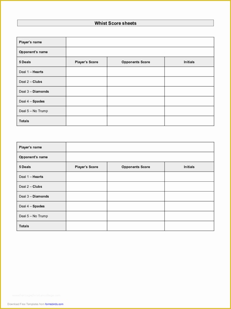Template Editor Free Of Whist Score Sheet Template Edit Fill Sign Line