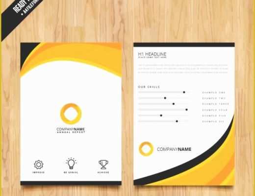 Template for Brochure Design Free Download Of Abstract Brochure Template Vector