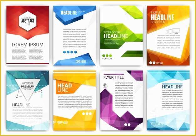Template for Brochure Design Free Download Of Brochure Templates Collection Vector