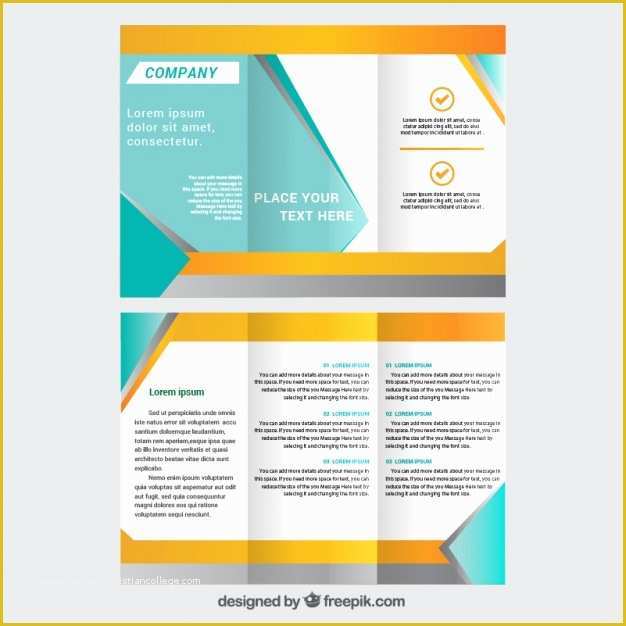 Template for Brochure Design Free Download Of Trifold Brochure Template Vector