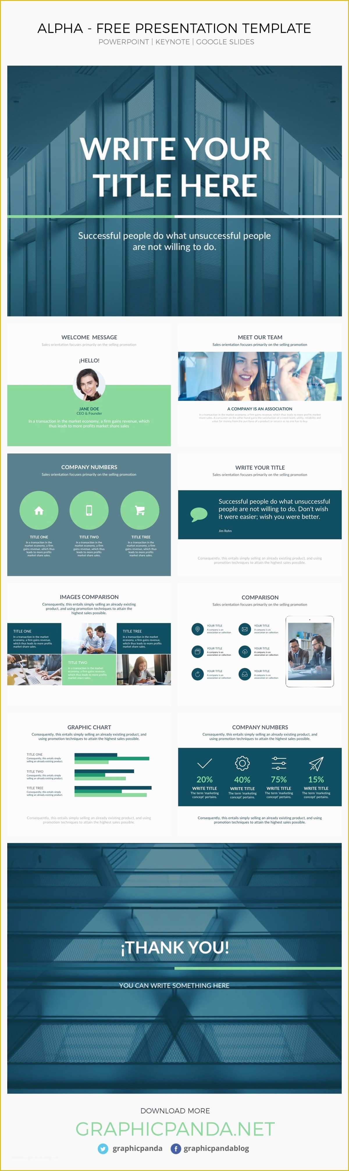 Template Free Download Of Alpha Presentation Template Powerpoint Keynote Google