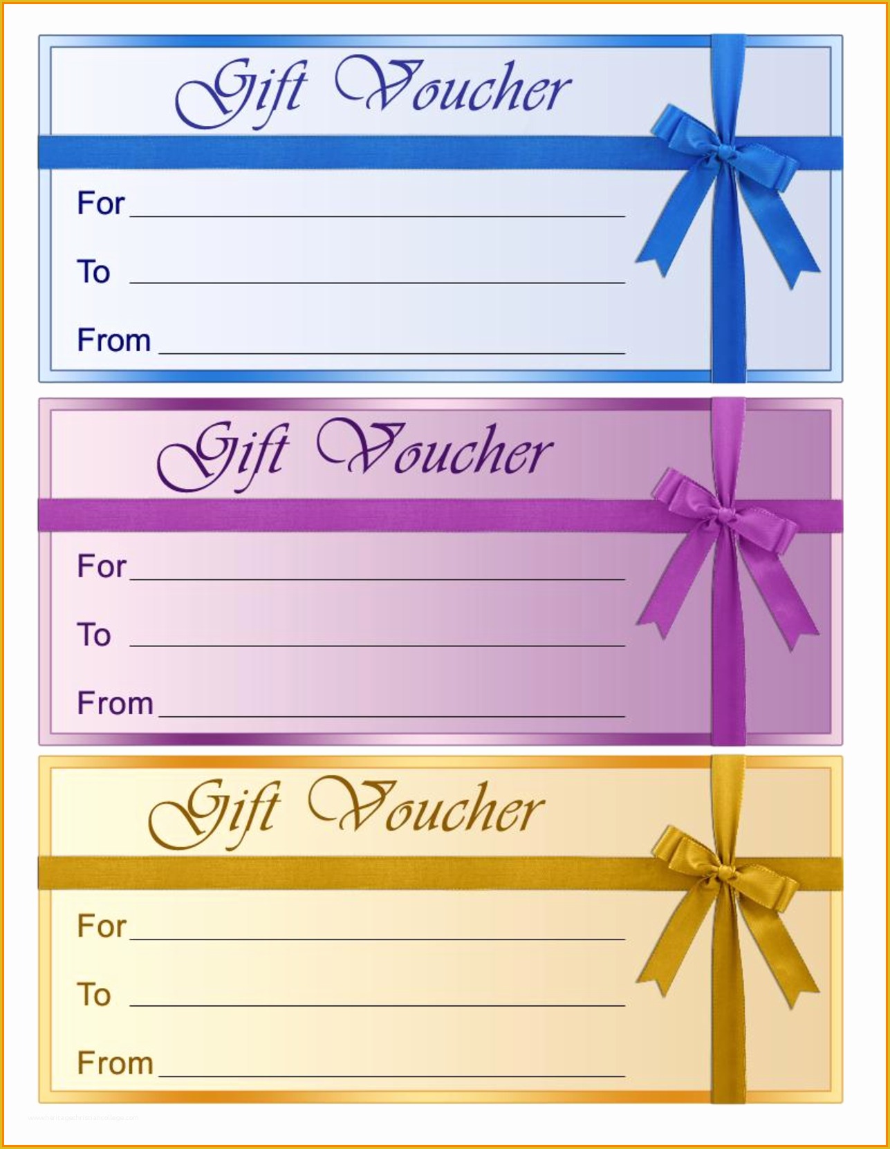 Template Free Download Of Perfect format Samples Of Gift Voucher and Certificate