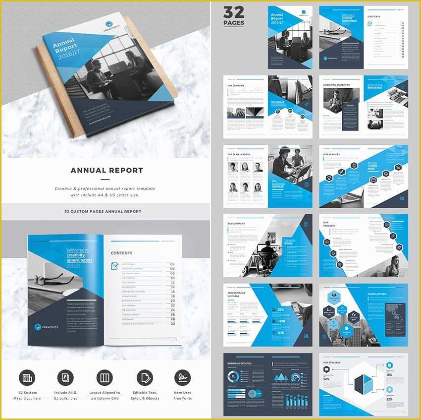 Template Indesign Free Of Creative Business Indesign Annual Report Template