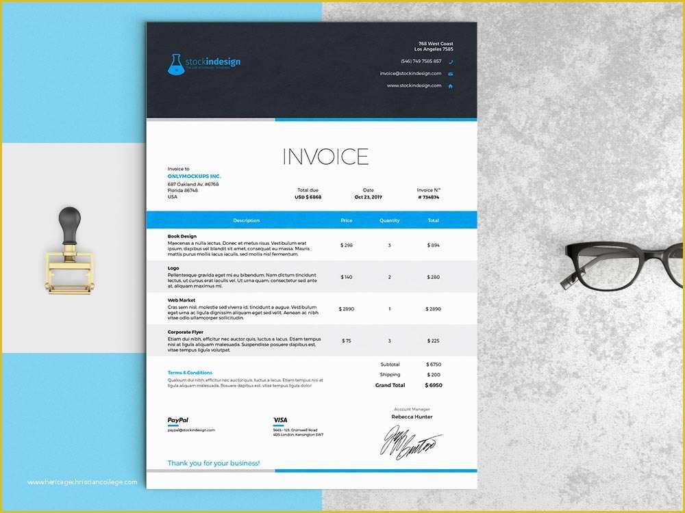 Template Indesign Free Of Elegant Invoice Template Indesign Template