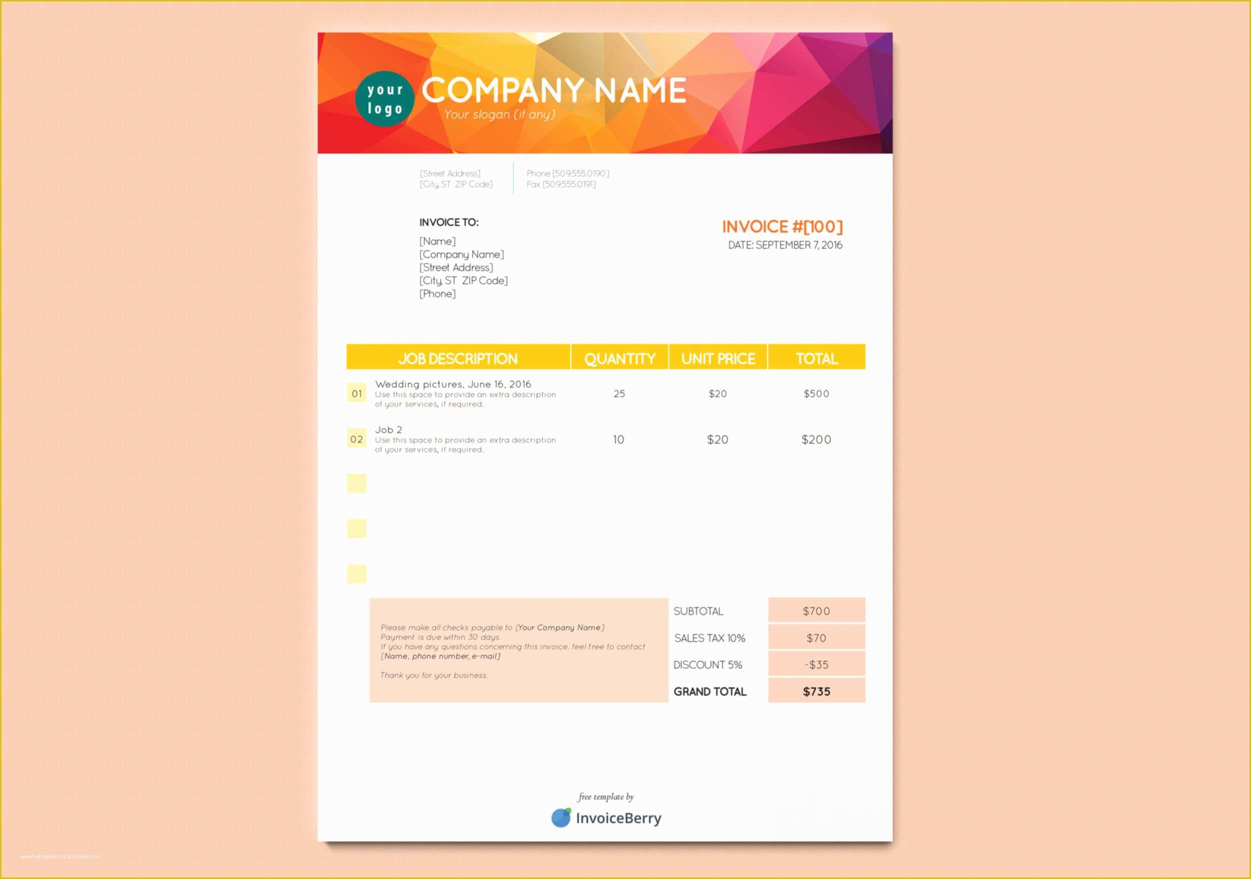 Template Indesign Free Of Free New Indesign Invoice Templates