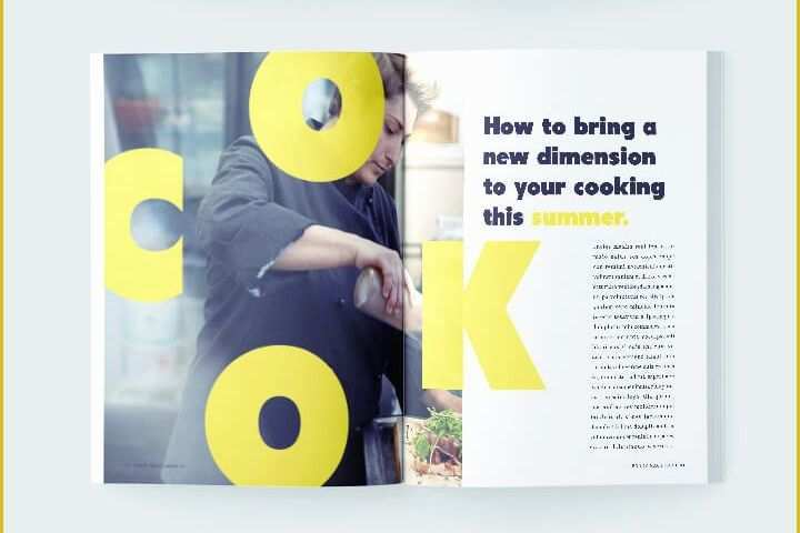 Template Indesign Free Of Stylish Food Magazine Template for Indesign