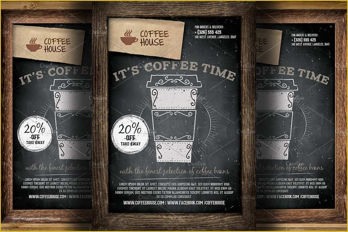 Template Shop Free Of Coffee Shop Promotion Flyer Template Flyer Templates