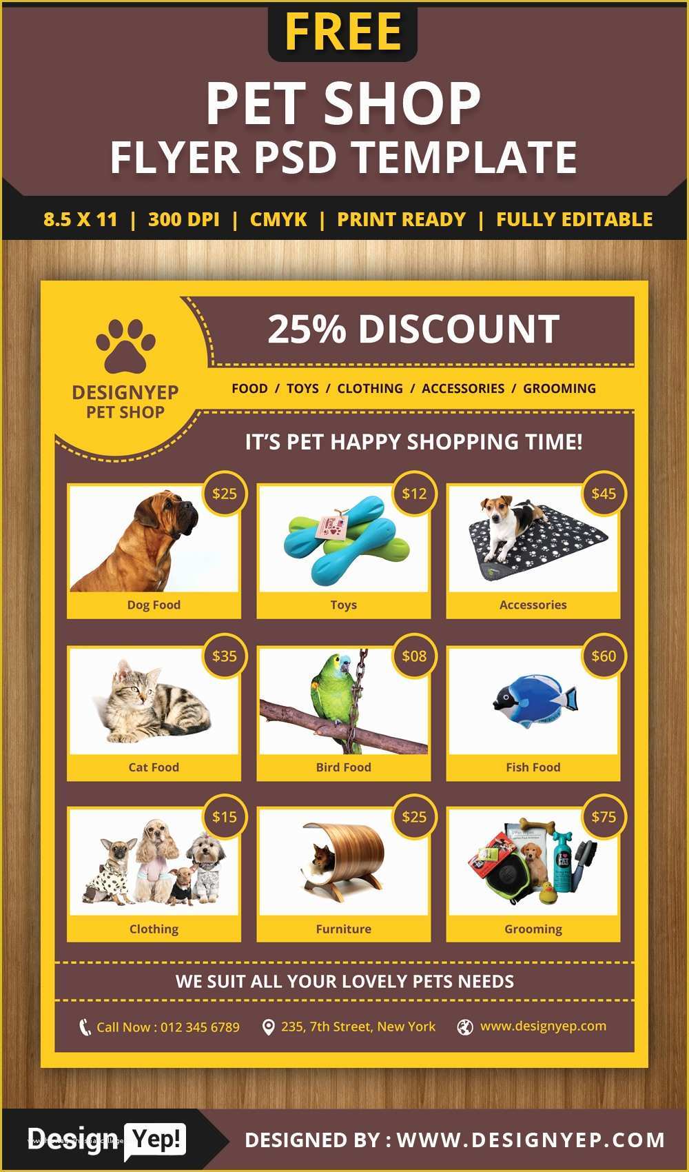 Template Shop Free Of Free Pet Shop Flyer Psd Template On Behance