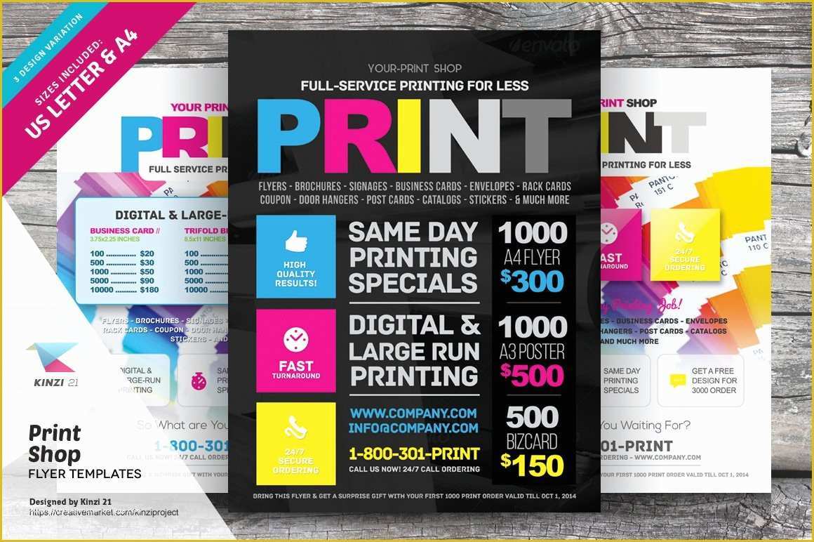 Template Shop Free Of Print Shop Flyer Template Flyer Templates Creative Market