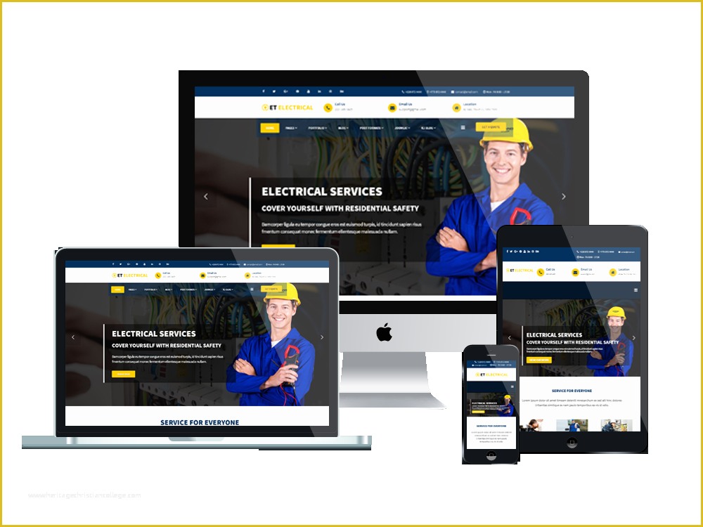 Template Wordpress Free Responsive Of Et Electrical – Free Responsive Wordpress Electrical theme