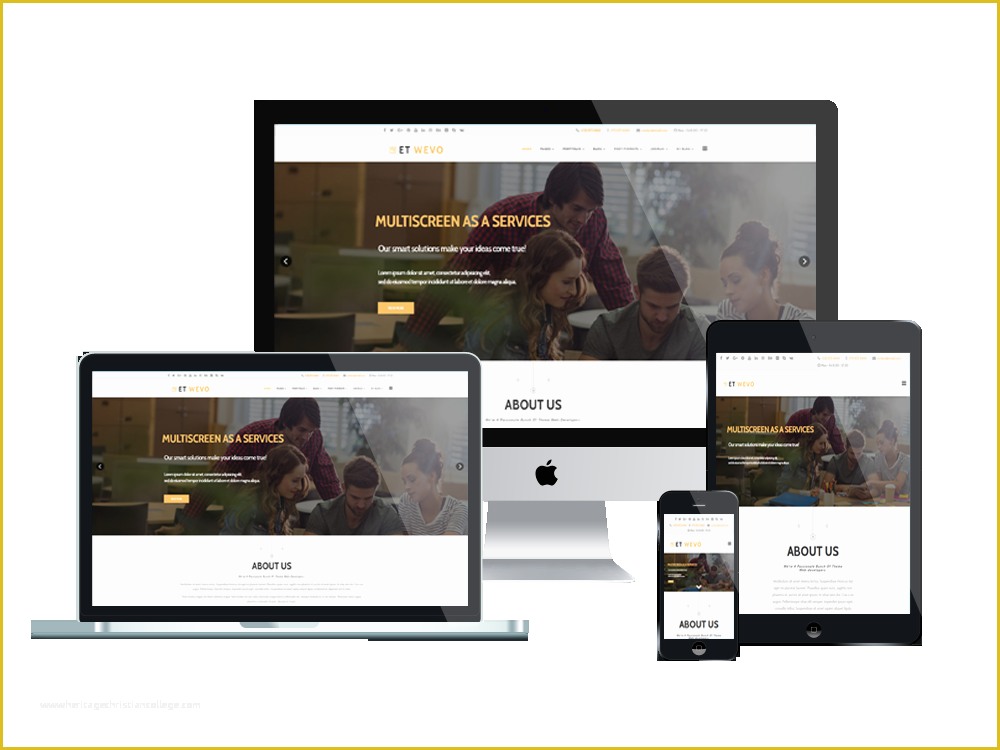 Template Wordpress Free Responsive Of Et Wevo – Free Responsive Web Design Wordpress theme