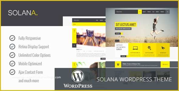 Template Wordpress Free Responsive Of solana Responsive Multipurpose Wordpress theme by
