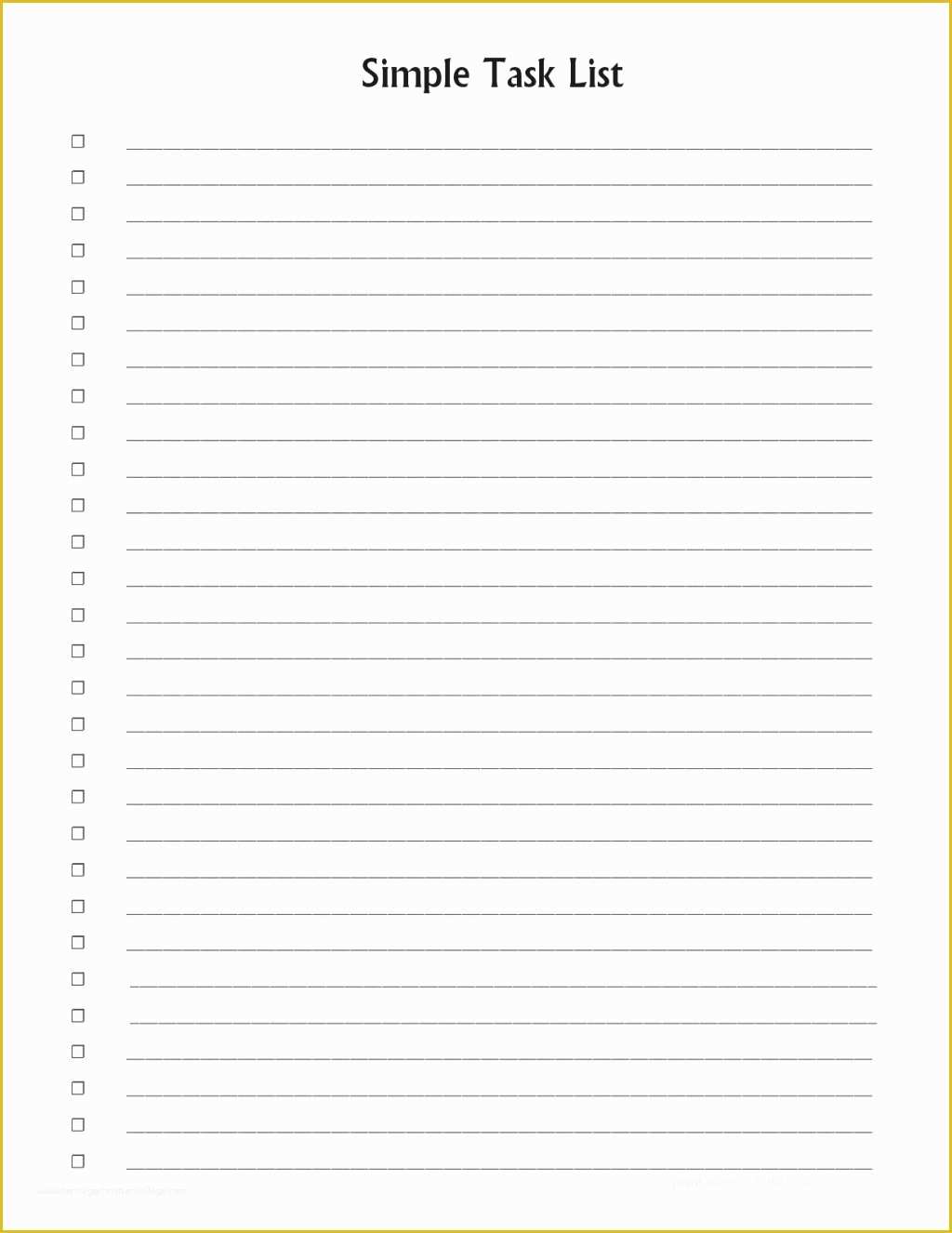 Templates Word Free Of Blank Checklist Template to Do List Get Free Beauty Price
