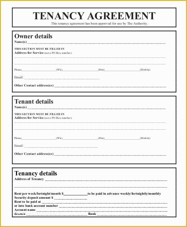Tenancy Agreement form Template Free Of 43 Basic Agreement forms