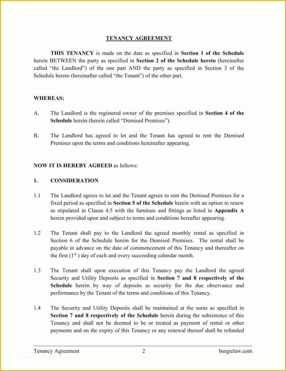 Tenancy Agreement form Template Free Of Tenancy Agreement Template – Burgielaw Store